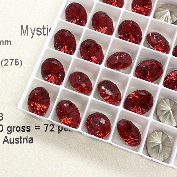 Swarovski 4160 Crystal Mystic Oval Fancy Stone 276 Scarlet（10x8mm）