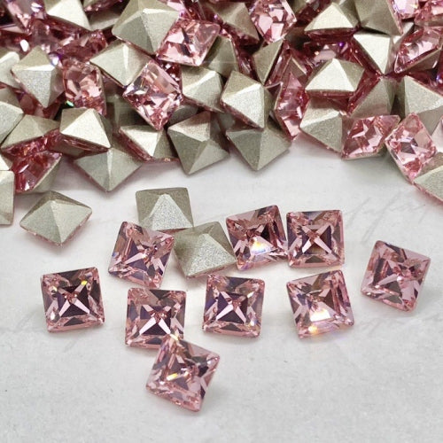 Swarovski 4428 crystal XILION Square 223 Light Rose
