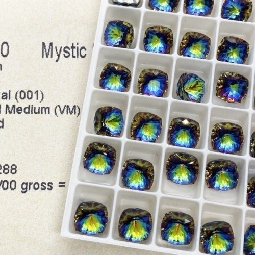 Swarovski 4460 Crystal Mystic Square Fancy Stone  Vitrail Medium（8mm）
