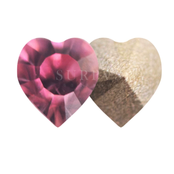 Swarovski 4835 Crystal Mini Heart Fancy Stone 212 Light Amethyst