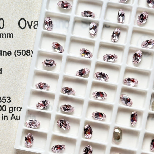 Swarovski 4120 crystal Oval Fancy Stone 508 Rosaline （6x4mm）
