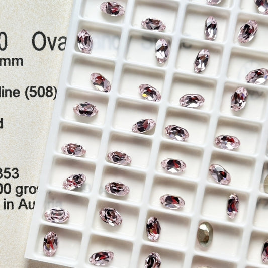 Swarovski 4120 crystal Oval Fancy Stone 508 Rosaline （6x4mm）