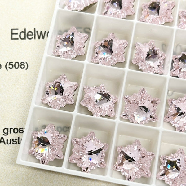 Swarovski 4753 crystal EdelweissFancy Stone 508 Rosaline（14mm）