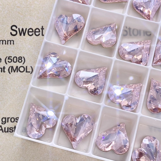 Swarovski 4809 crystal Sweet heart Fancy Stone 508MOL（13x12mm）