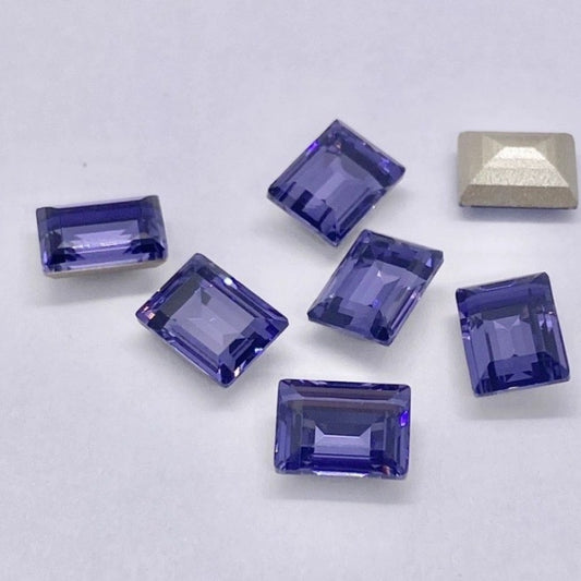 Swarovski 4527 crystal Step Cut Fancy Stone 539 Tanzanite（8x6mm）