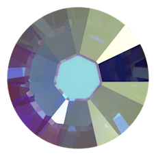 Swarovski Flat round crystal (AB)