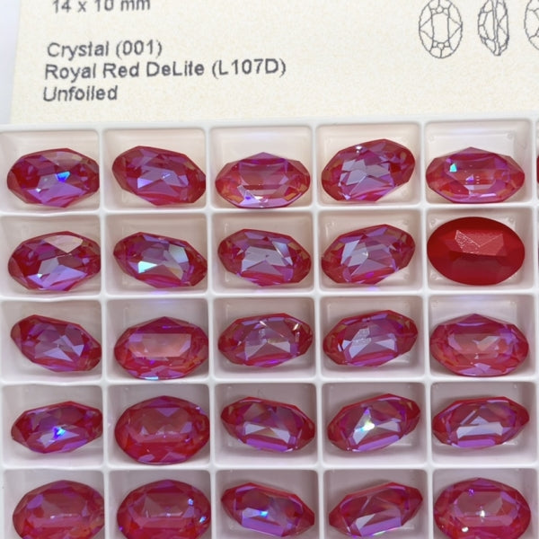 Swarovski 4120 crystal Oval Fancy Stone L107D（14x10mm）