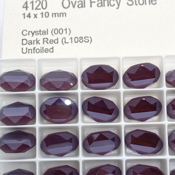Swarovski 4120 crystal Oval Fancy Stone L108s（14x10mm）