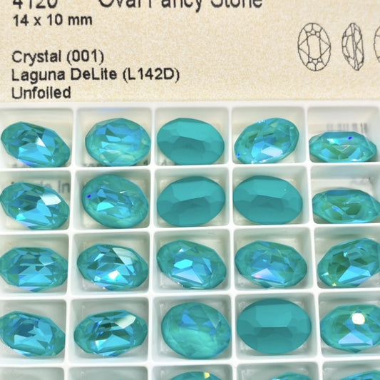 Swarovski 4120 crystal Oval Fancy Stone L142D（14x10mm）