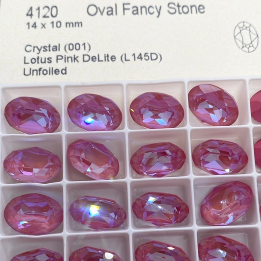 Swarovski 4120 crystal Oval Fancy Stone L145D（14x10mm）