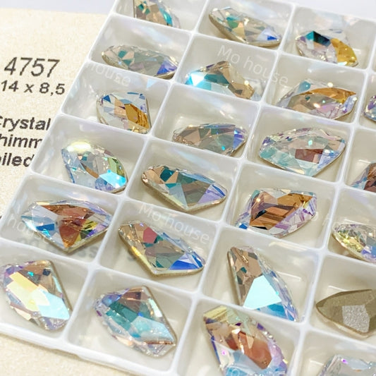 Swarovski 4757 Crystal Galactic Fancy Stone Shimmer（14x8.5mm）