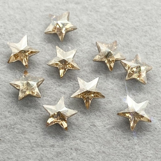 Swarovski 4745 Crystal star Fancy Stone Golden Shadow（5mm）