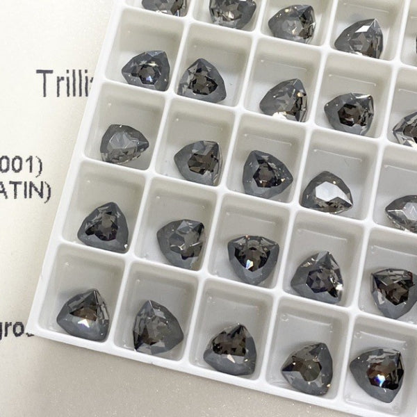 Swarovski 4706 Crystal Triliant Fancy Stone Silver Night （7mm）