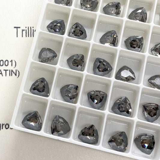 Swarovski 4706 Crystal Triliant Fancy Stone Silver Night （7mm）