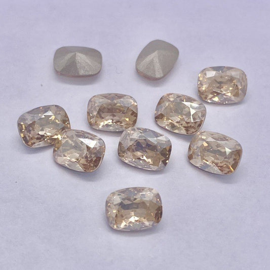 Swarovski 4568 Crystal Cushion Fancy Stone Golden Shadow（8x6mm）