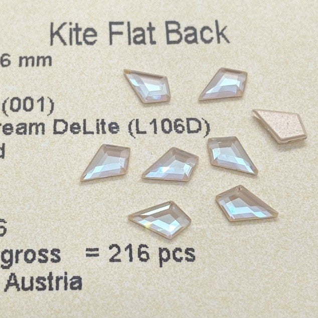 Swarovski 2771 Kite Flat Back crystals（8.6x5.6mm）