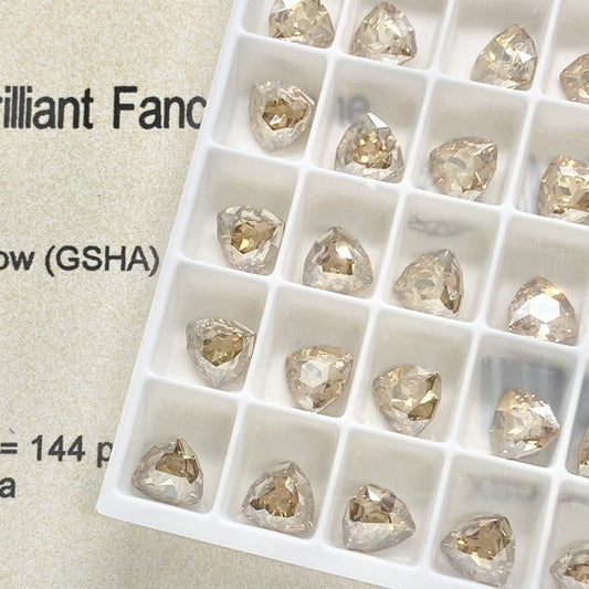 Swarovski 4706 Crystal Triliant Fancy Stone Golden Shadow （7mm）