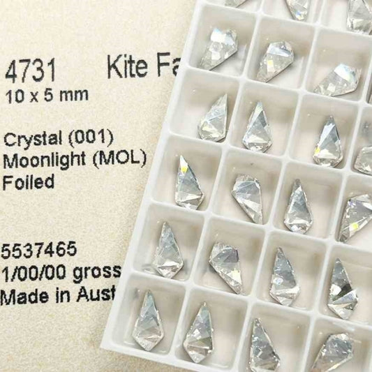 Swarovski 4731 Crystal Kite Fancy Stone Crystal Moonlight （10x5mm）