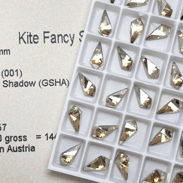 Swarovski 4731 Crystal Kite Fancy Stone Golden Shadow （10x5mm）