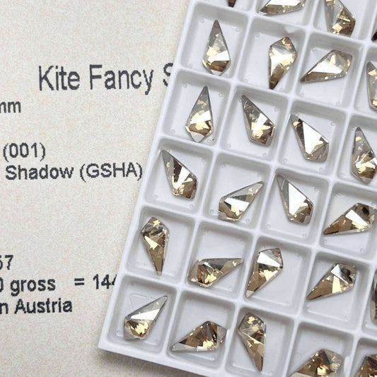 Swarovski 4731 Crystal Kite Fancy Stone Golden Shadow （10x5mm）