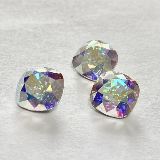 Swarovski 4470 crystal Cushion Square AB（10mm）