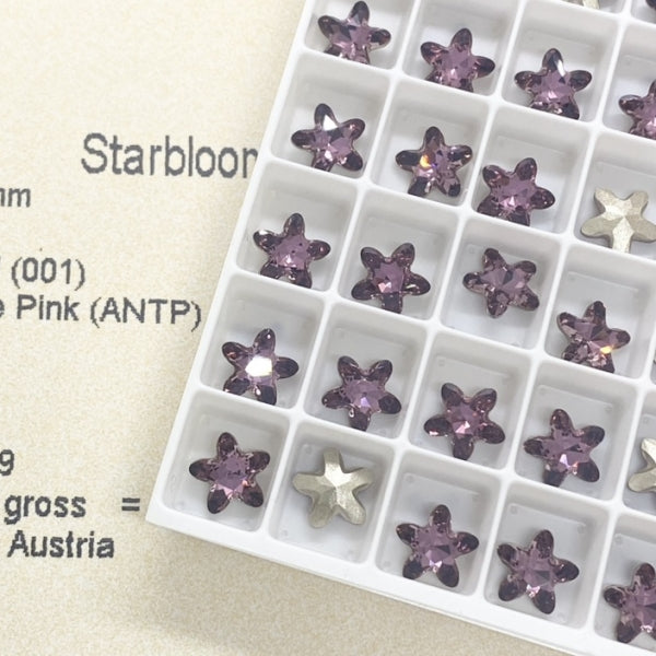 Swarovski 4754 crystal Starblopm FS Stone Antique Pink （8mm）