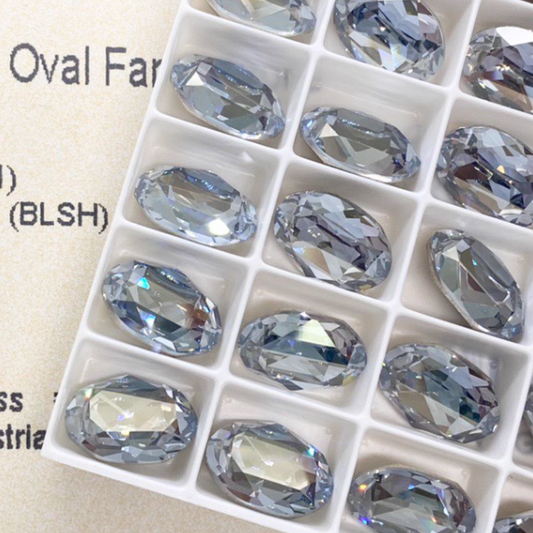 Swarovski 4120 crystal Oval Fancy Stone Blue Shade（14x10mm）