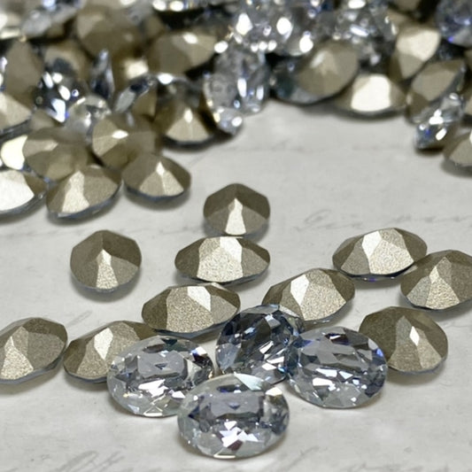 Swarovski 4120 crystal Oval Fancy Stone Blue Shade （6x4mm）