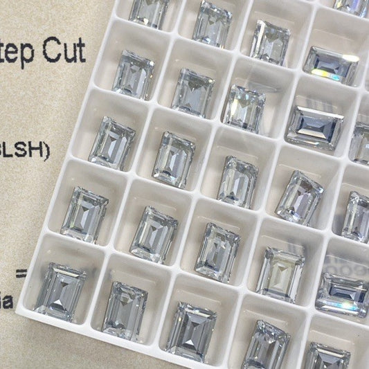 Swarovski 4527 crystal Step Cut Fancy Stone Blue Shade（8x6mm）