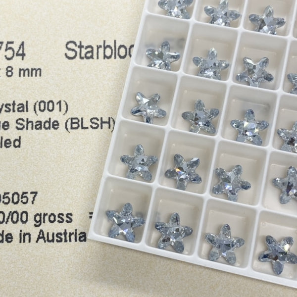 Swarovski 4754 crystal Starblopm FS Stone Blue Shade（8mm）