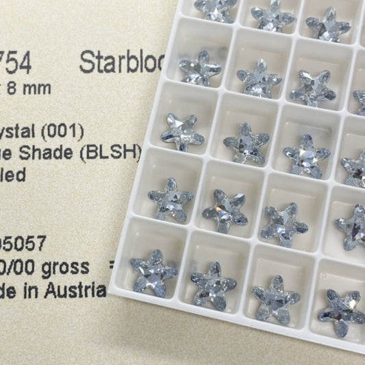 Swarovski 4754 crystal Starblopm FS Stone Blue Shade（8mm）