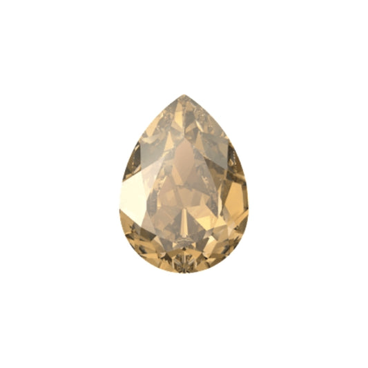 Swarovski 4320 Crystal  Pear Fancy Stone Golden Shadow（8x6mm）