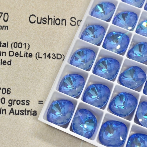 Swarovski 4470 crystal Cushion Square L143D（10mm）