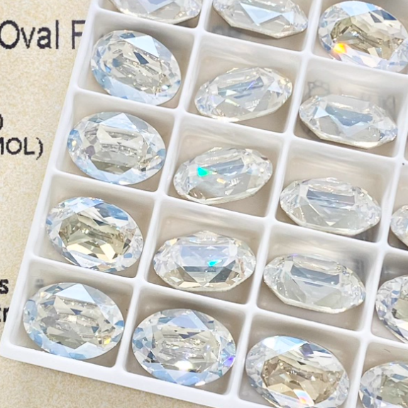Swarovski 4120 crystal Oval Fancy Stone Crystal Moonlight（14x10mm）
