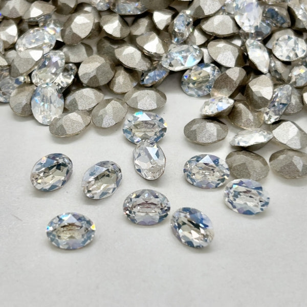 Swarovski 4120 crystal Oval Fancy Stone Crystal Moonlight （8x6mm）