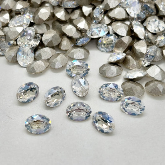 Swarovski 4120 crystal Oval Fancy Stone Crystal Moonlight （8x6mm）