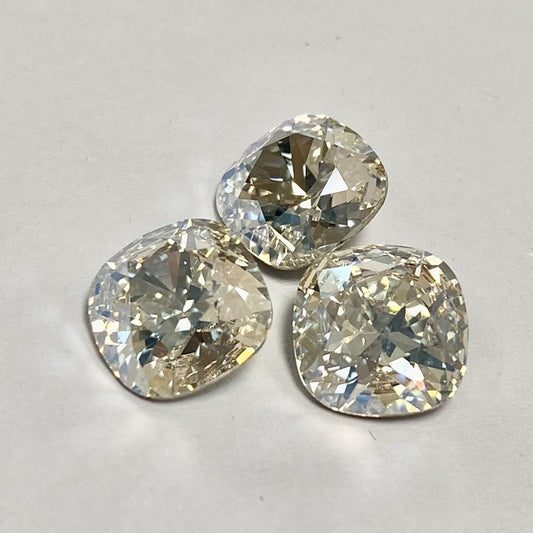 Swarovski 4470 crystal Cushion Square Crystal Moonlight（10mm）
