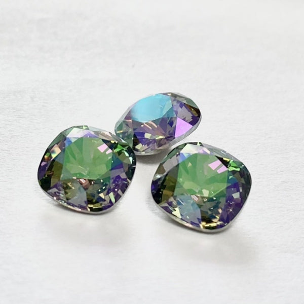 Swarovski 4470 crystal Cushion Square Paradise Shine（10mm）