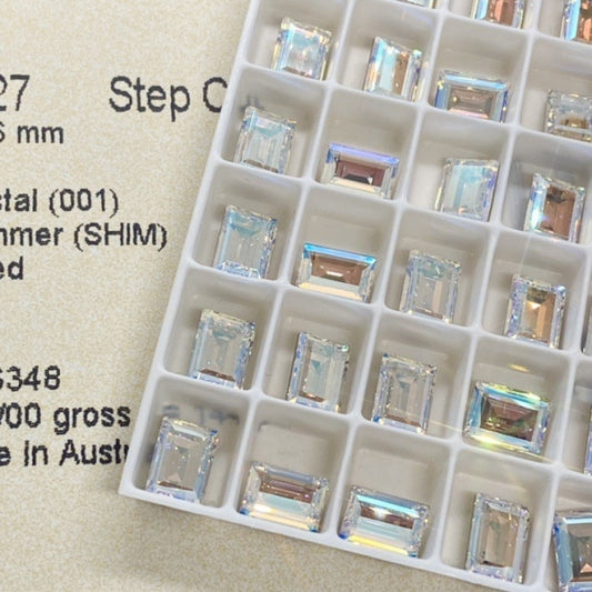 Swarovski 4527 crystal Step Cut Fancy Stone Shimmer （8x6mm）