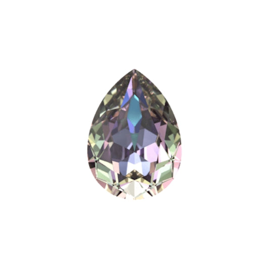 Swarovski 4320 Crystal  Pear Fancy Stone Vitrail Light（8x6mm）